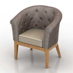 3D Armchair preview