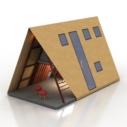 glamping tent 3D Model Preview #63481958