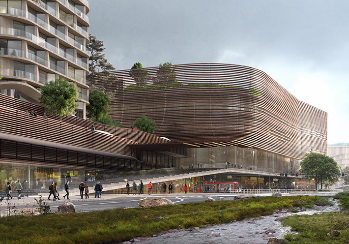 New arena by 3XN Studio, Bergen, Norway