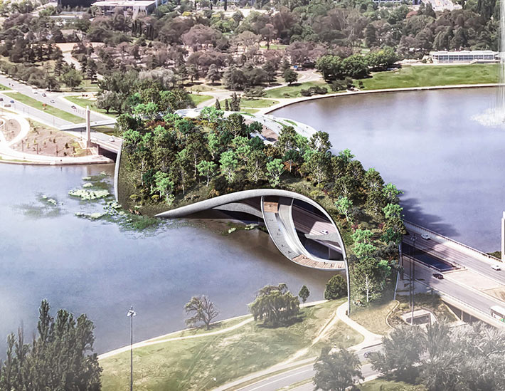 "Ribbons of Life" bridge, Canberra, Australia