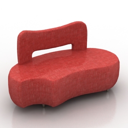 sofa dogbone formdecor 3D Model Preview #81cfc84a