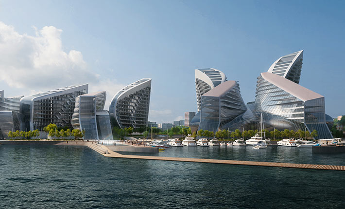 Admiral Serebryakov Embankment, Novorossiysk, Russia
