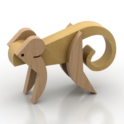 figurine monkey 3D Model Preview #bb34284d