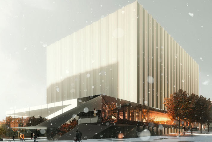 Performing arts center by REX, Providence, USA