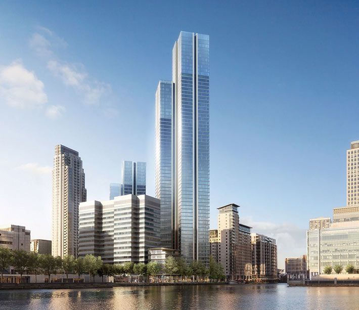 South Quay Plaza by Foster + Partners, London, UK