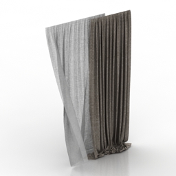 curtain 3D Model Preview #5dc75621