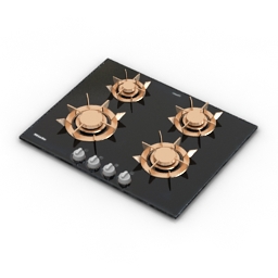 gas stove miele 3D Model Preview #0701c7c2