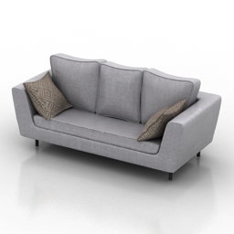 sofa white 3D Model Preview #a2c430d0
