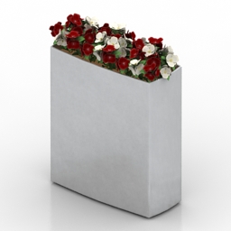 vase flowers 3D Model Preview #7774e99e