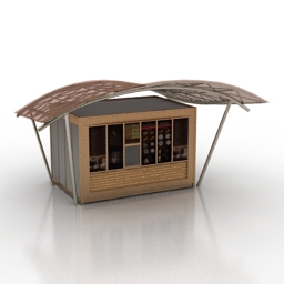 kiosk street 3D Model Preview #06319585