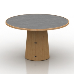 table moooi container table bodhi linoak top 3D Model Preview #9a13430a