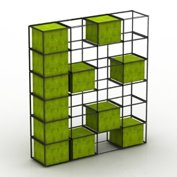 rack moss shelves 3D Model Preview #c129ab14