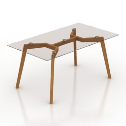 table ton similda glass 3D Model Preview #952a865f