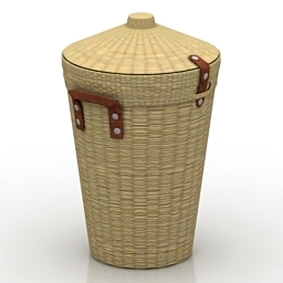 3D Laundry basket preview