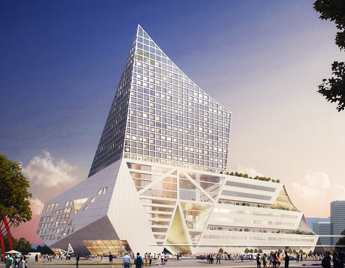 International financial center by OMA, Shenzhen, China