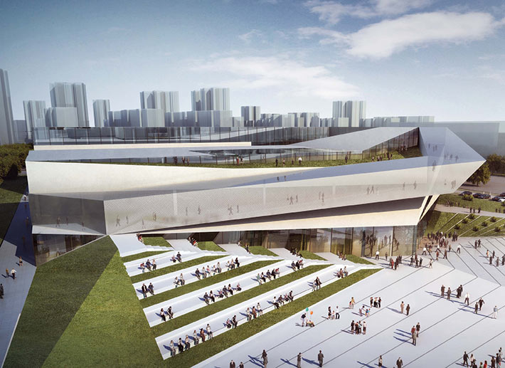 Zhuhai Public Cultural Center Library, Zhuhai, China