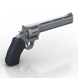 gun taurus raging bull 3D Model Preview #e9111b2d
