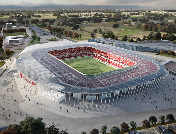 New football stadium, Padua, Italy