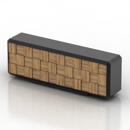 locker credenza dialma brown new 2015 db004119 3D Model Preview #f44e2428