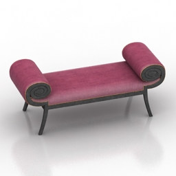 sofa ralphlauren one fifth klismos bench 3D Model Preview #a639aaba