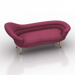 sofa 19th century victorian chaise 3D Model Preview #6b4d1159