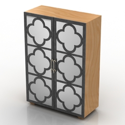 locker bernhardt haven cabinet 3D Model Preview #890017b9