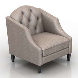 armchair darem dantone home 3D Model Preview #3699223d