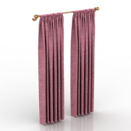 curtain 3D Model Preview #0ded24ca