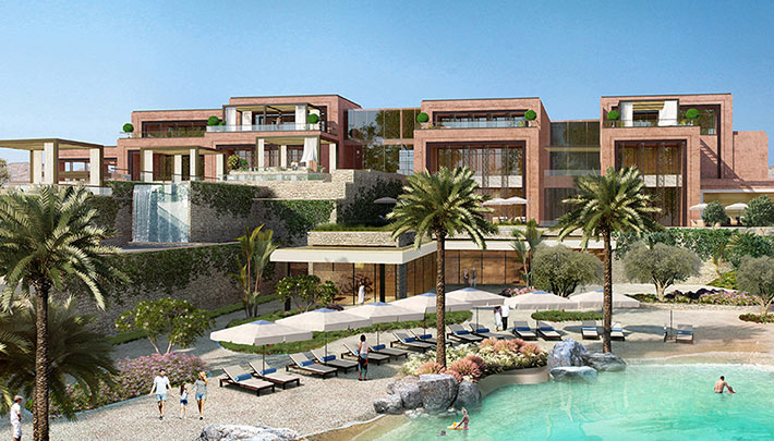 Mixed-use mountain views, Marrakech, Morocco