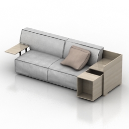 sofa cassina phillippe stark 3D Model Preview #ec952229