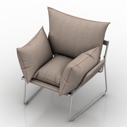 armchair elisa by driade 3D Model Preview #b05c190f