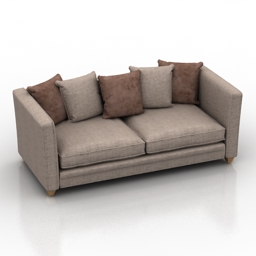 sofa burton dantone home 3D Model Preview #7163b093