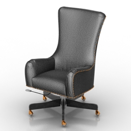 armchair leather 3D Model Preview #29c8aa4f