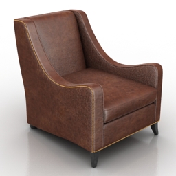 armchair straud dantone home 3D Model Preview #71ab3bfb