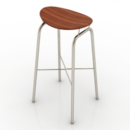 chair gubi nagasaki stool 3D Model Preview #13620b53