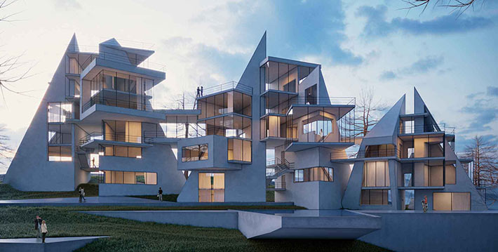 Vertical Villa complex, Alanya, Turkey