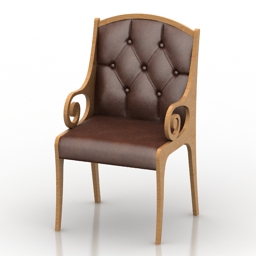 armchair arca continental 3D Model Preview #62e7d504
