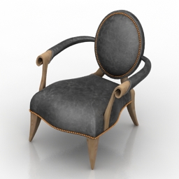 armchair classic 3D Model Preview #5dfbccec