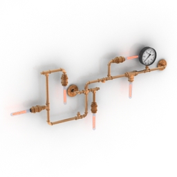sconce gramercy home tube sconce 3D Model Preview #3d445457