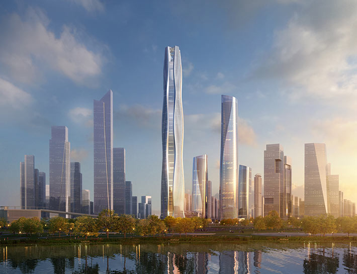 South HeXi Yuzui Financial District, Nanjing, China