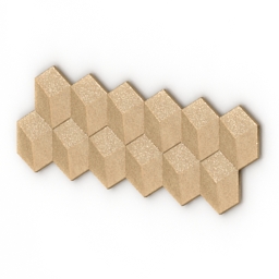 panel decor arstyl cube wall 3D Model Preview #bf3c458b