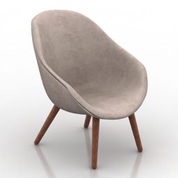 armchair hay 3D Model Preview #1d971ecd