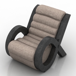 armchair leather 3D Model Preview #697c8d45