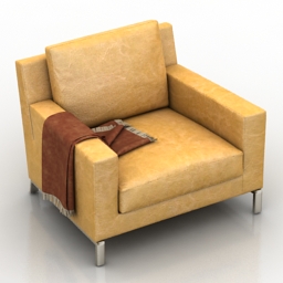 armchair by molteni & c 3D Model Preview #da62783f