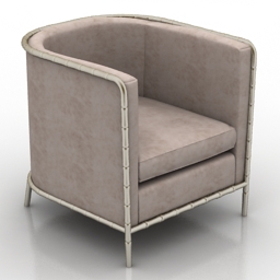 armchair bernhardt 3D Model Preview #4942c9f7