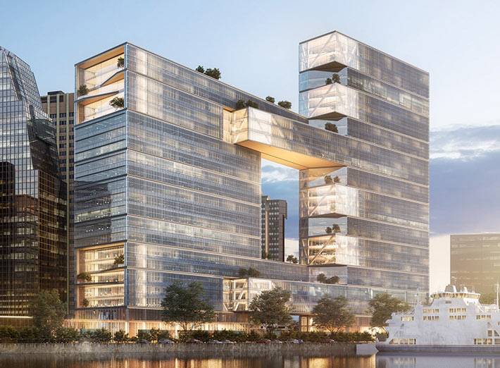 Catalinas Rio building by SOM, Buenos Aires, Argentina