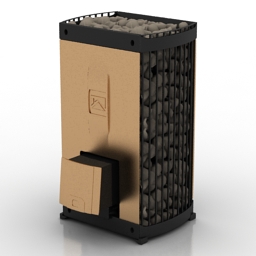 oven teplodar domna 25 sauna 3D Model Preview #390b8446