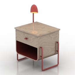 nightstand lamp 3D Model Preview #bd6a7206