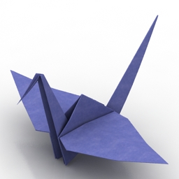toy origami crane decor 3D Model Preview #36d60ac8