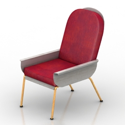 armchair officine tamborrino pope 3D Model Preview #443ac27e